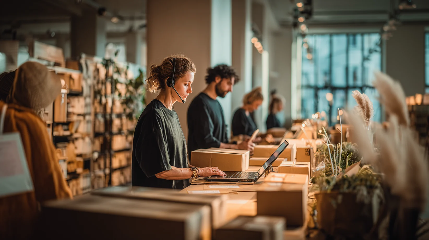 Support departments that manage returns and warranties